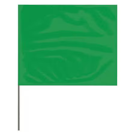 Presco 2315G-200 Marking Flag, Pvc, Solid, 2.5" L., 100 Pk