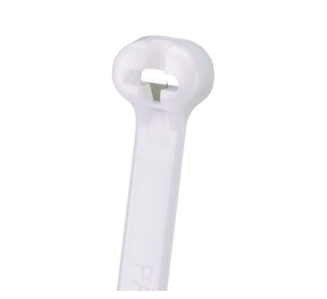 New Panduit BT4S-M 15" 50lb Natural Dome-Top Metal Barb Type Cable Ties 1000/Bag