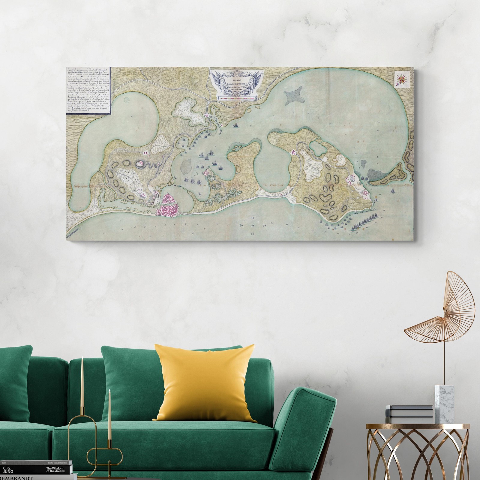 1697 Map of Cartagena Colombia – Colonial South America Historic Print