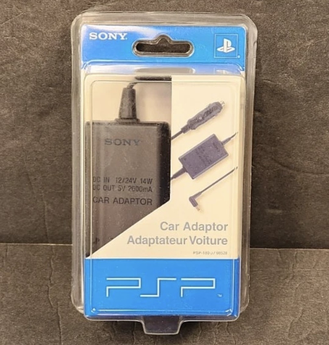 OEM Sony PSP Car Adapter Playstation Portable Charger - Official - NEW