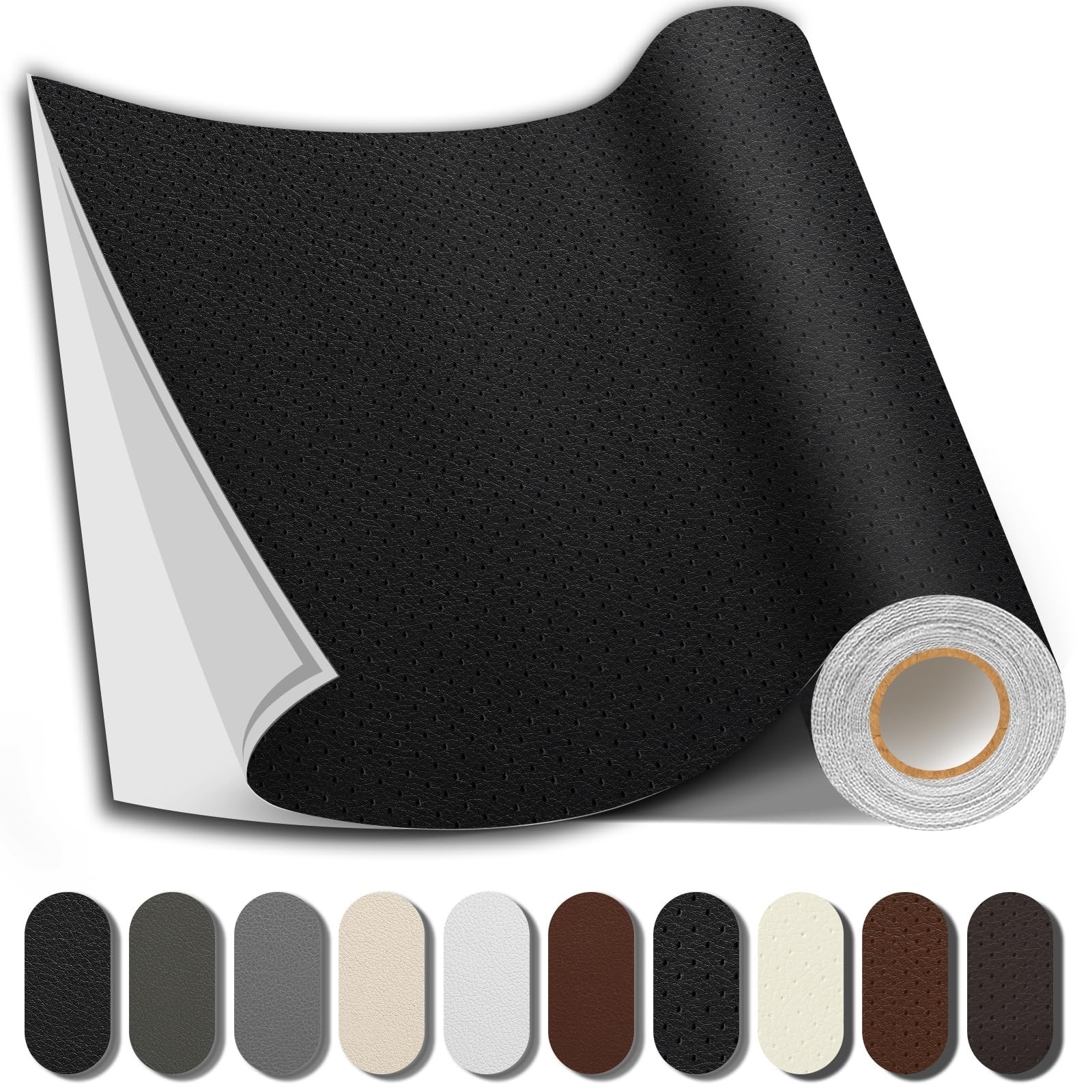 Leather Repair Patch, 17X79 inch Strong Sticky Repair Patch Self Adhesive Wat...