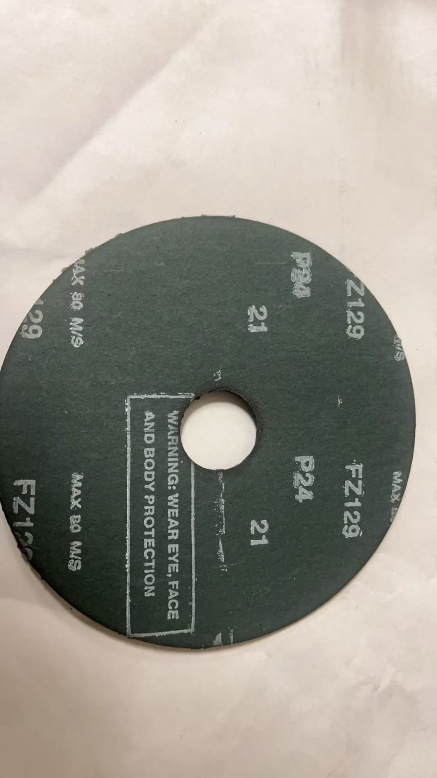 5" 7" Zirconia Resin Fiber Disc 24 Grit 5 inch 7 Inch Grinding & Sanding Discs
