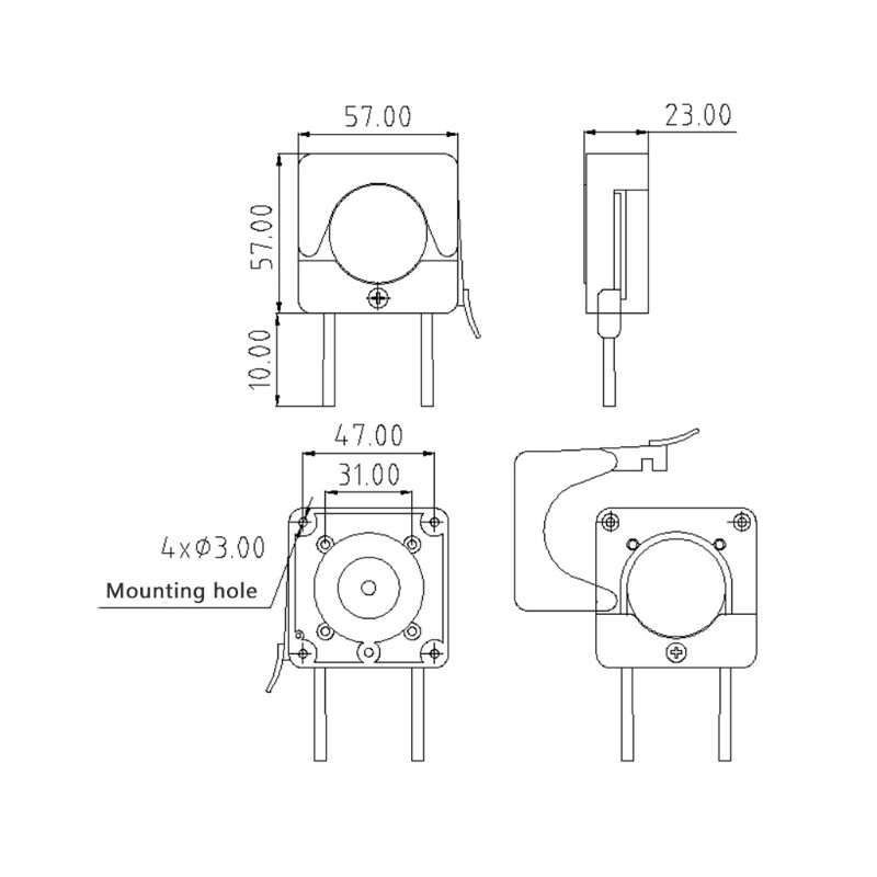 Mini Peristaltic for Head With Tube
