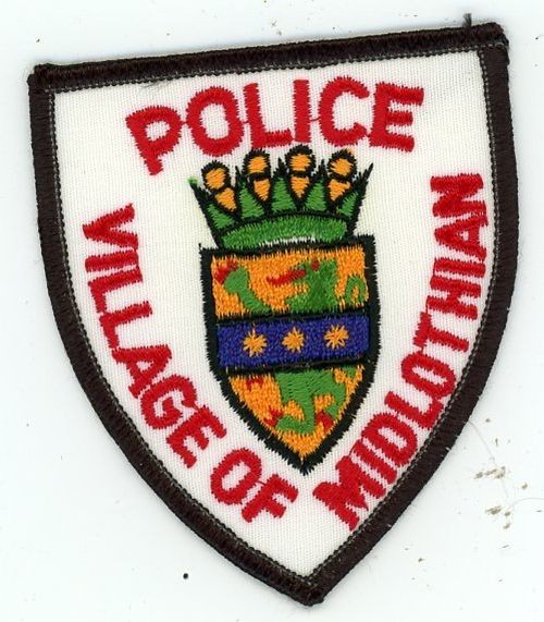 ILLINOIS IL MIDLOTHIAN POLICE NICE SHOULDER PATCH SHERIFF