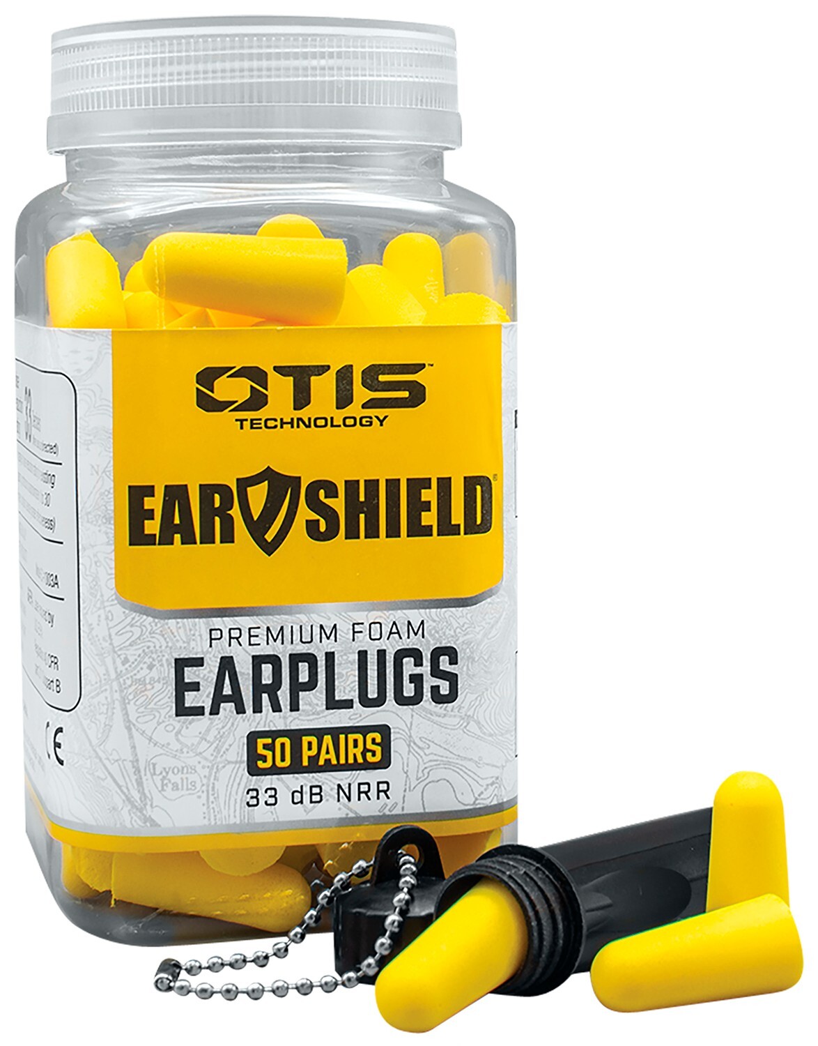 Otis FGESHFPNC50 Ear Shield Premium Earplugs Foam 33 dB In The Ear Yellow 50 Pai