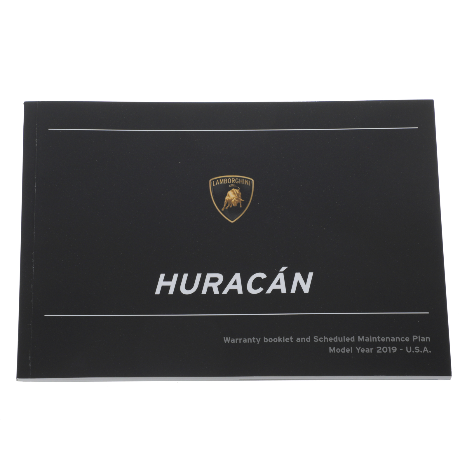 GENUINE LAMBORGHINI 2019 Huracan Warranty&Scheduled Service Booklet 4T0012723SF