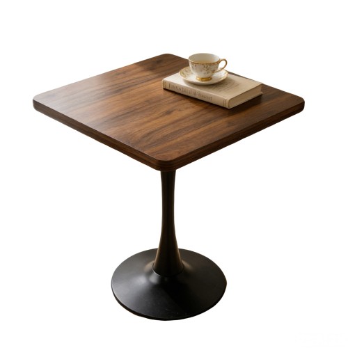 Mid Century Modern Square Dining Table Wooden Kitchen Table for Small Space Retr