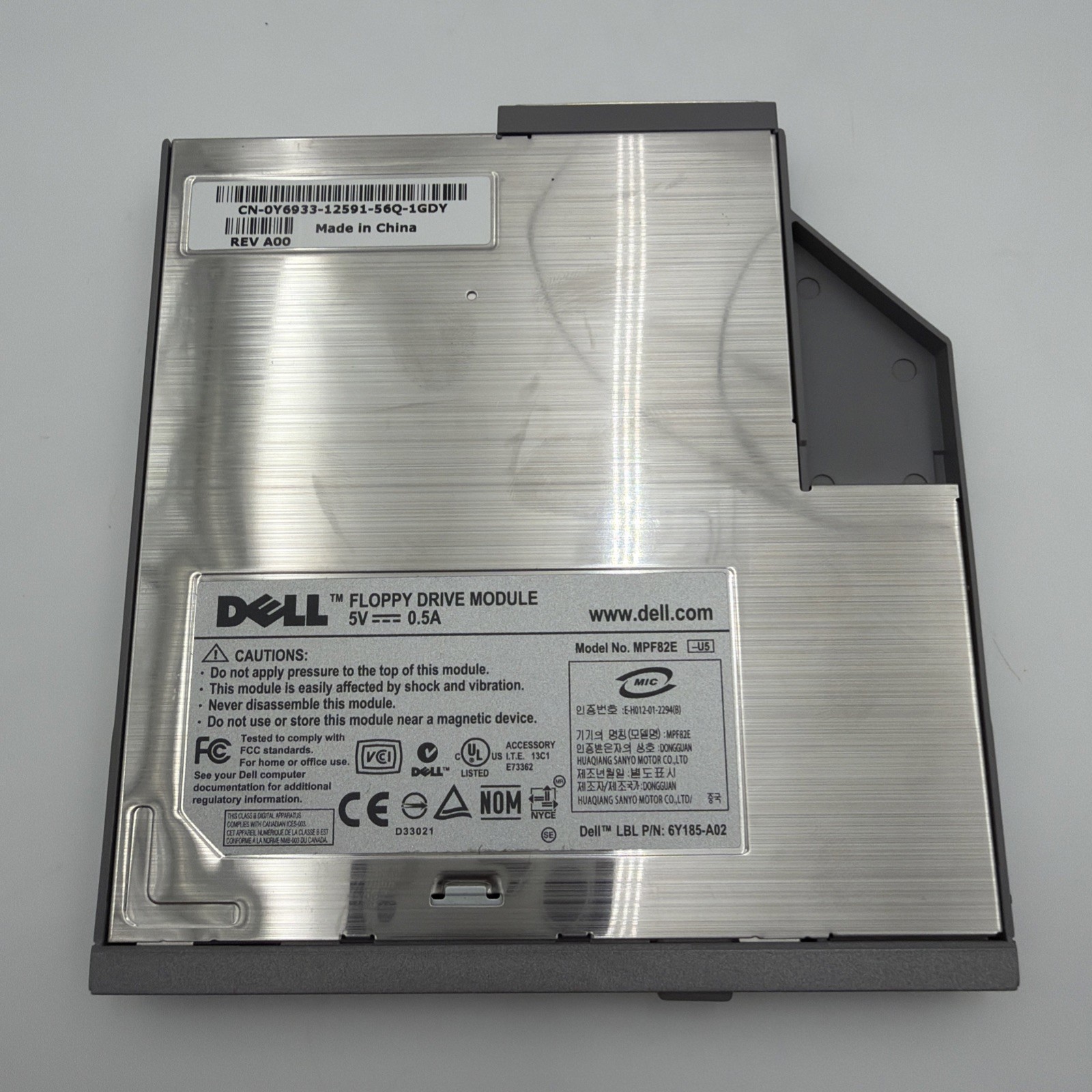 Dell MPF82E REV A00 3.5” Floppy Drive Module