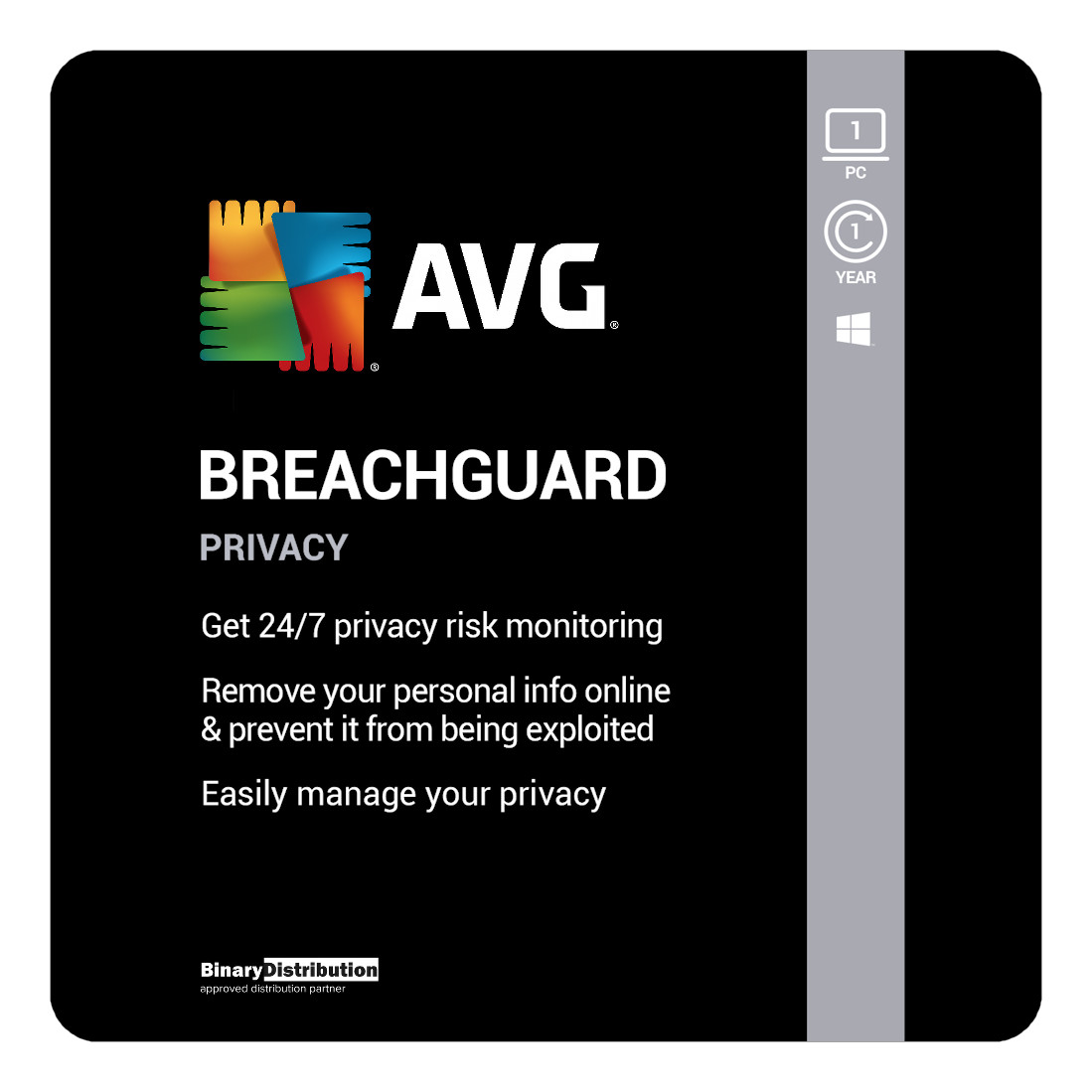 AVG BreachGuard 2026 - 1 PC - 1 Year - Privacy & Leak Protection [Download]