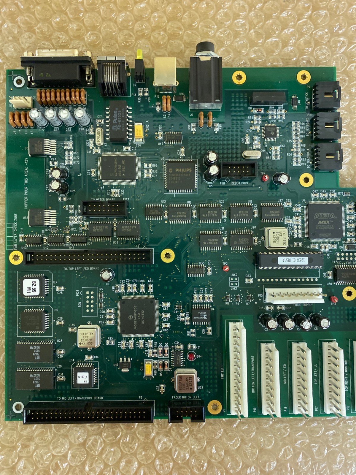 Digidesign D-Control COMM Board Main CPU PCB 915011440-00 Control Surface