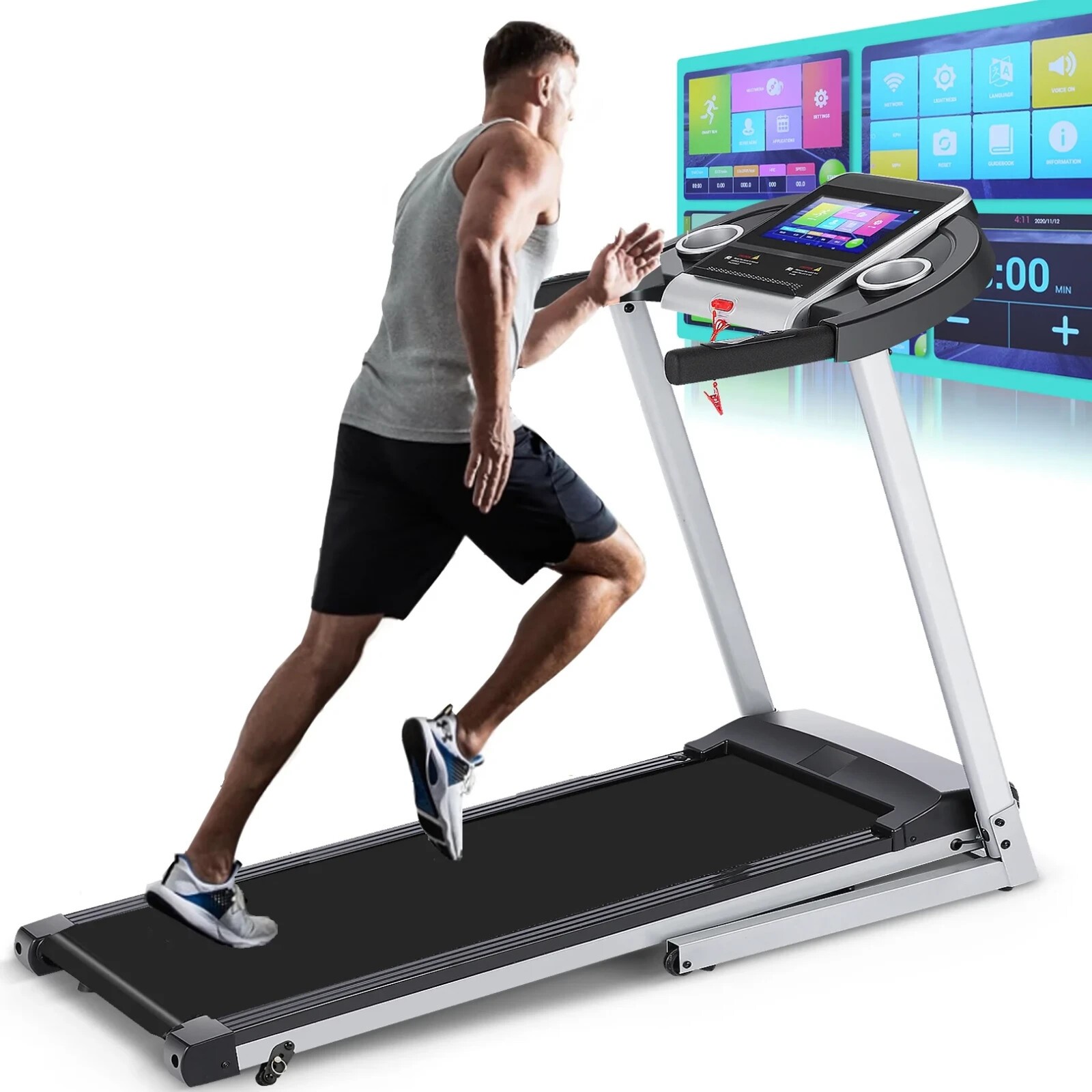 🏃Portable Treadmill Heavy Duty Treadmill Machine for Family Home Gift NOW~~🏃