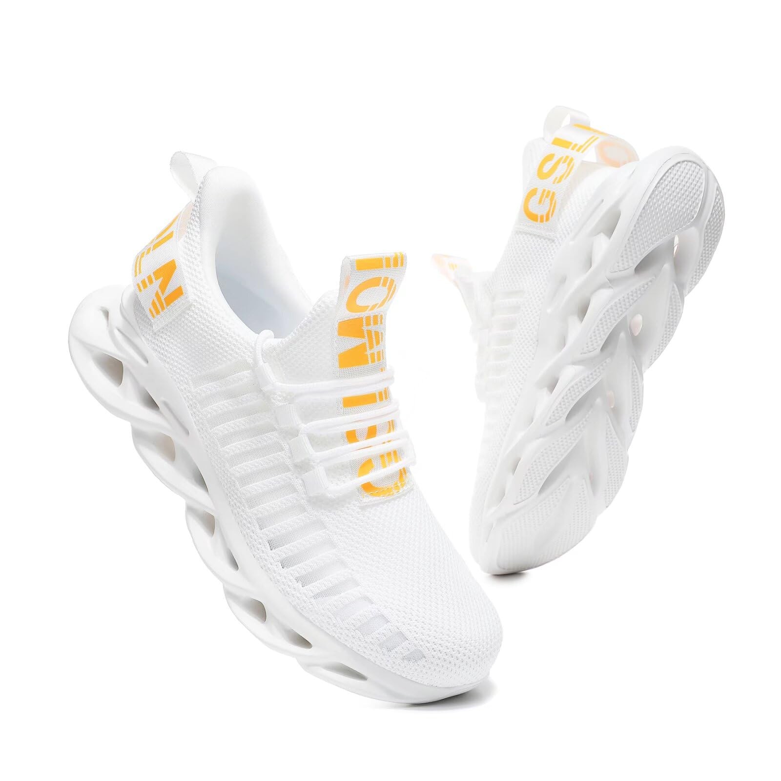GSLMOLN Spring Summer Running Shoes Fashion Mesh Ultra Lightweight 12, White2