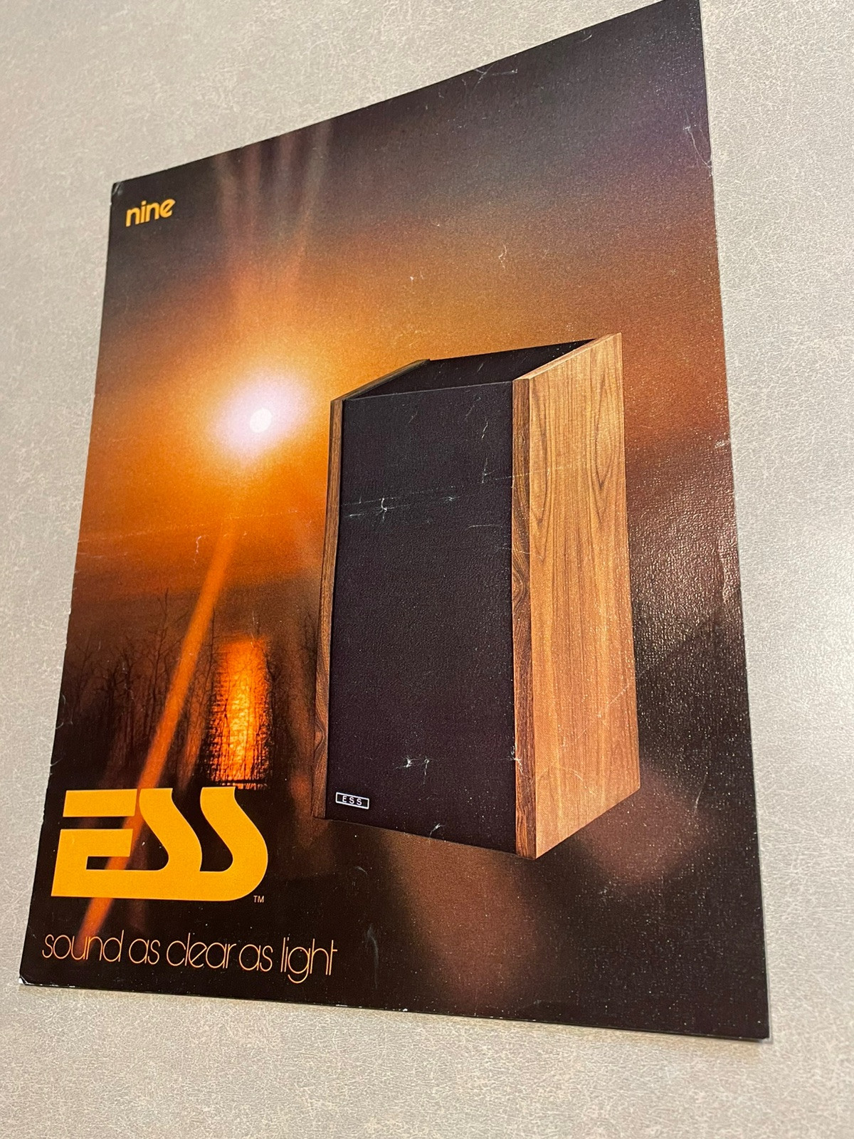 Original 1970s ESS Vintage Audio Stereo Speakers NINE Advertising Spec Sheet!