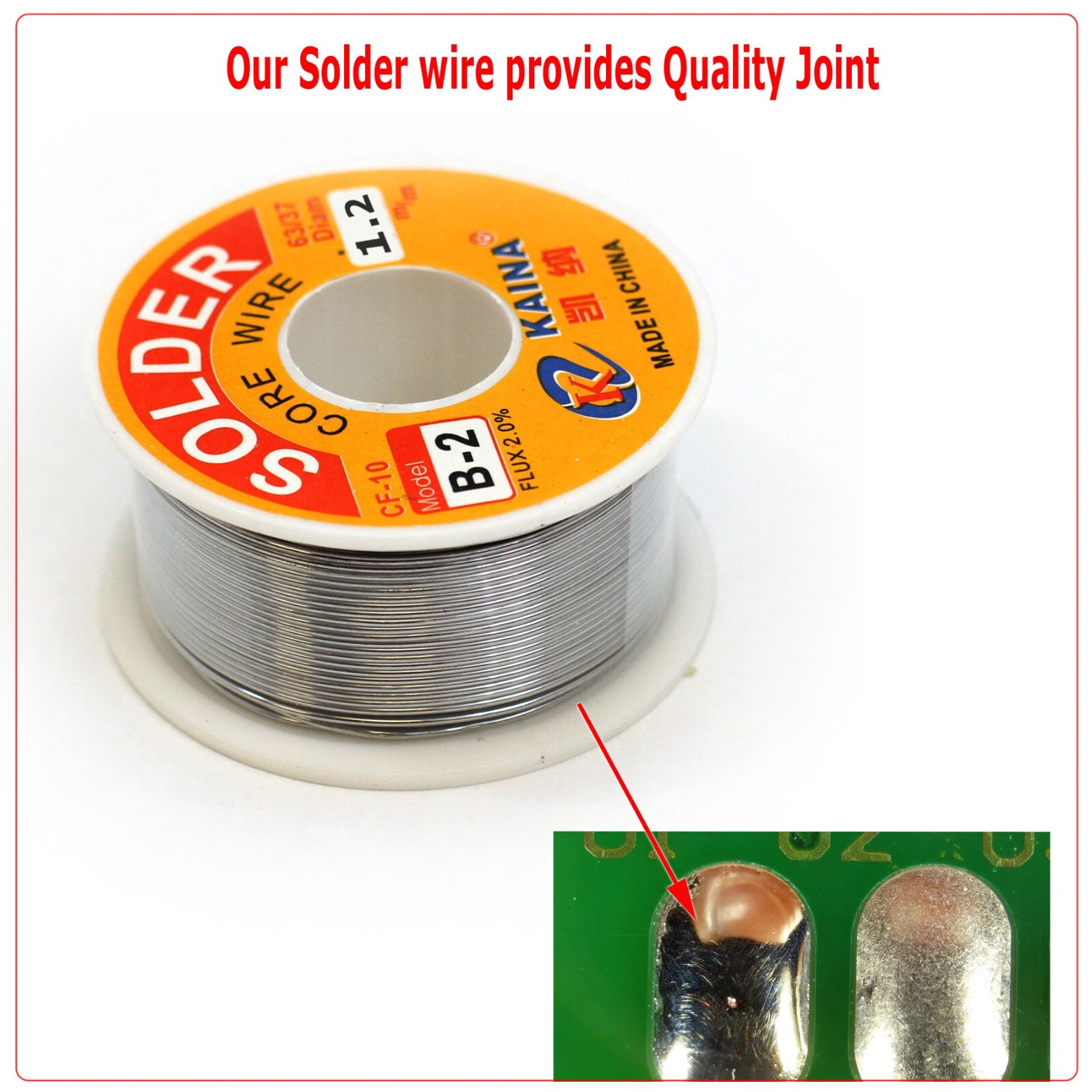 Auto Electric Soldering Iron Gun With FLUX 2% Solder Wire Tin wire 50g 60Watt