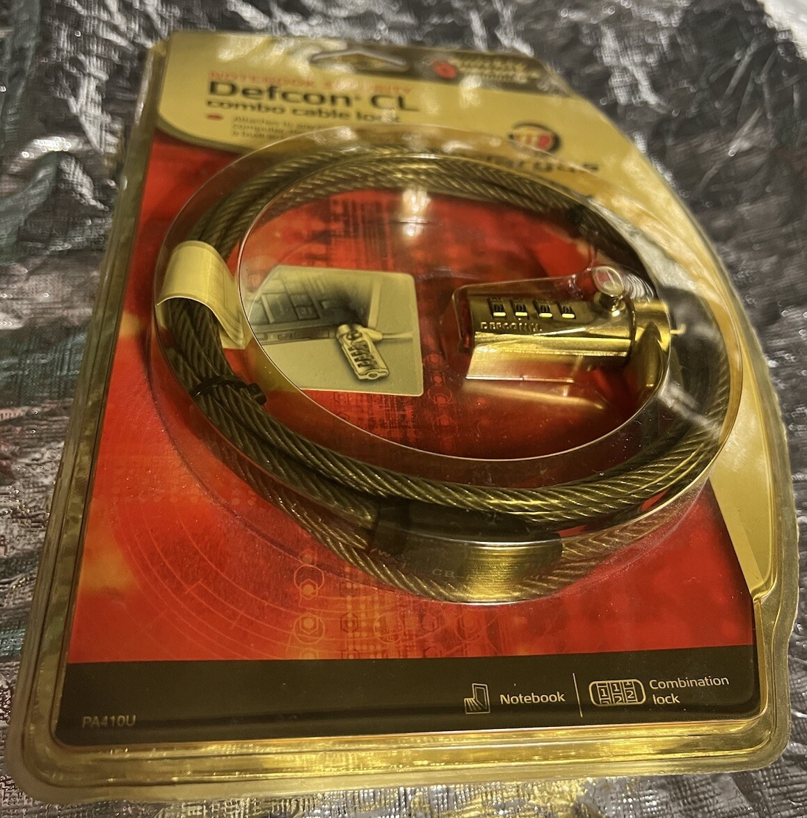 Targus Defcon CL Laptop Notebook Security Combination Lock & Cable PA410U New