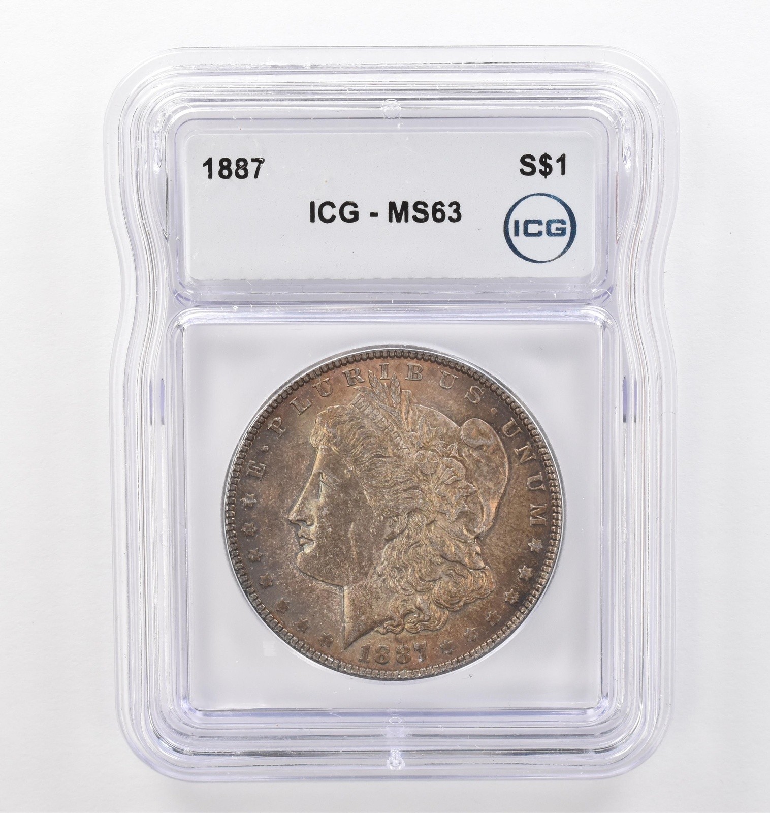 1887 Morgan Silver Dollar MS63 ICG Beautiful Tone *6187