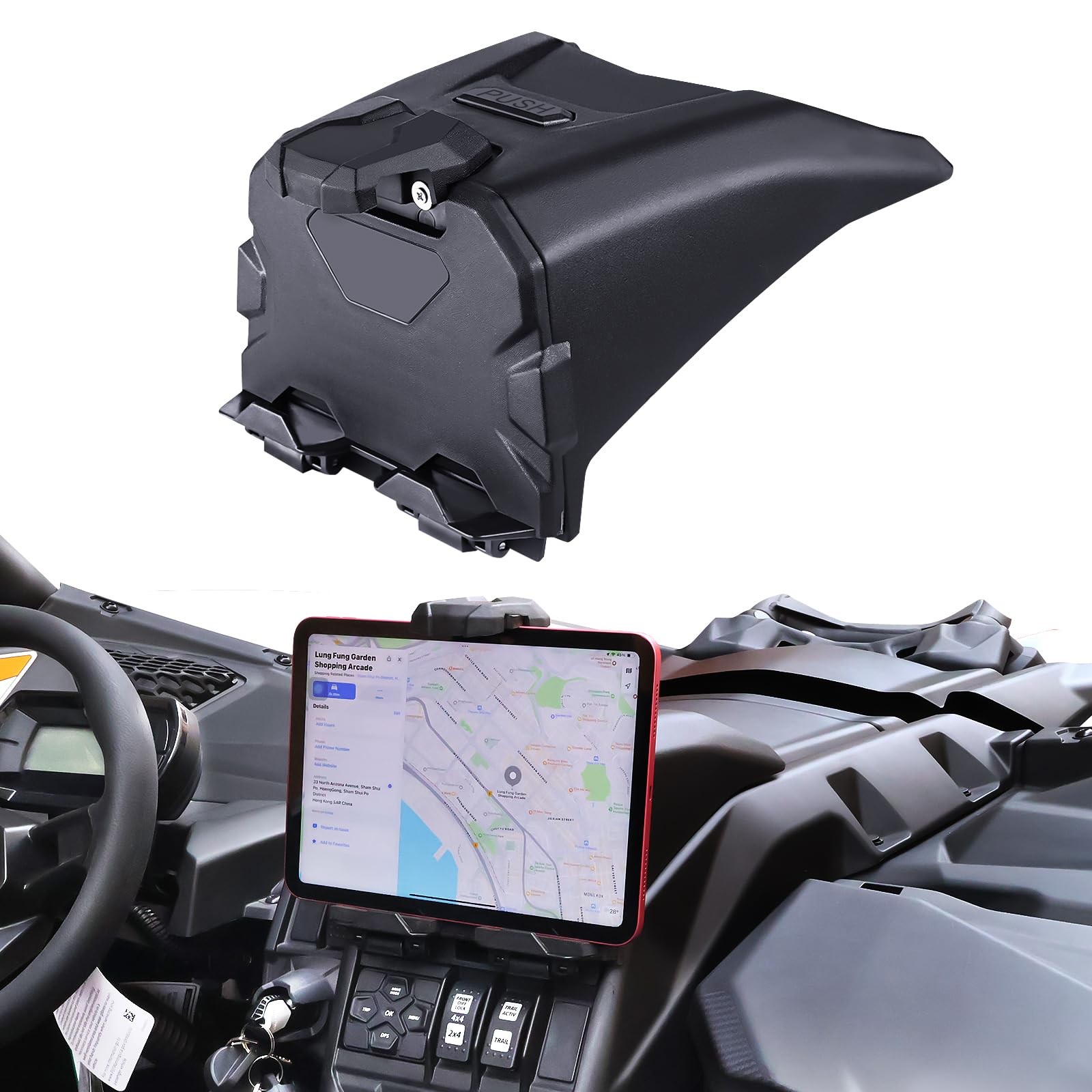 Tablet Holder Secure Device Mount Fits CanAm Maverick X3/X3 Max UTV ATV