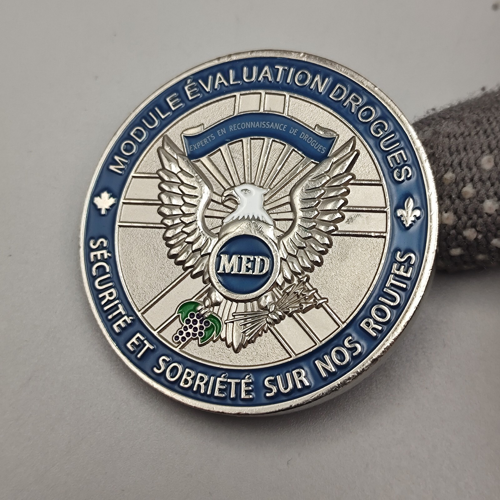 Montreal Police Module Evaluation Drogues Challenge Coin