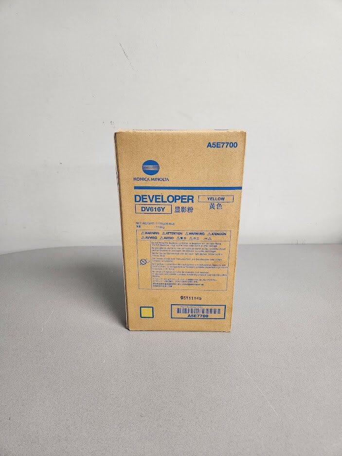 Konica Minolta DV616Y A5E7700  Developer For Bizhub Press C1100 C1085 Genuine