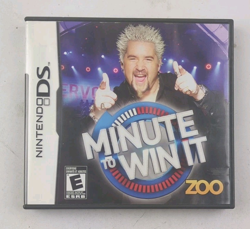 Minute To Win It Nintendo DS Case + Inserts Only No Game/Manual Authentic
