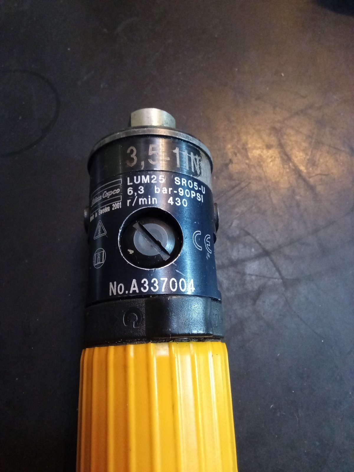 Atlas Copco Adjustable Torque Driver. LUM25 SR05-U