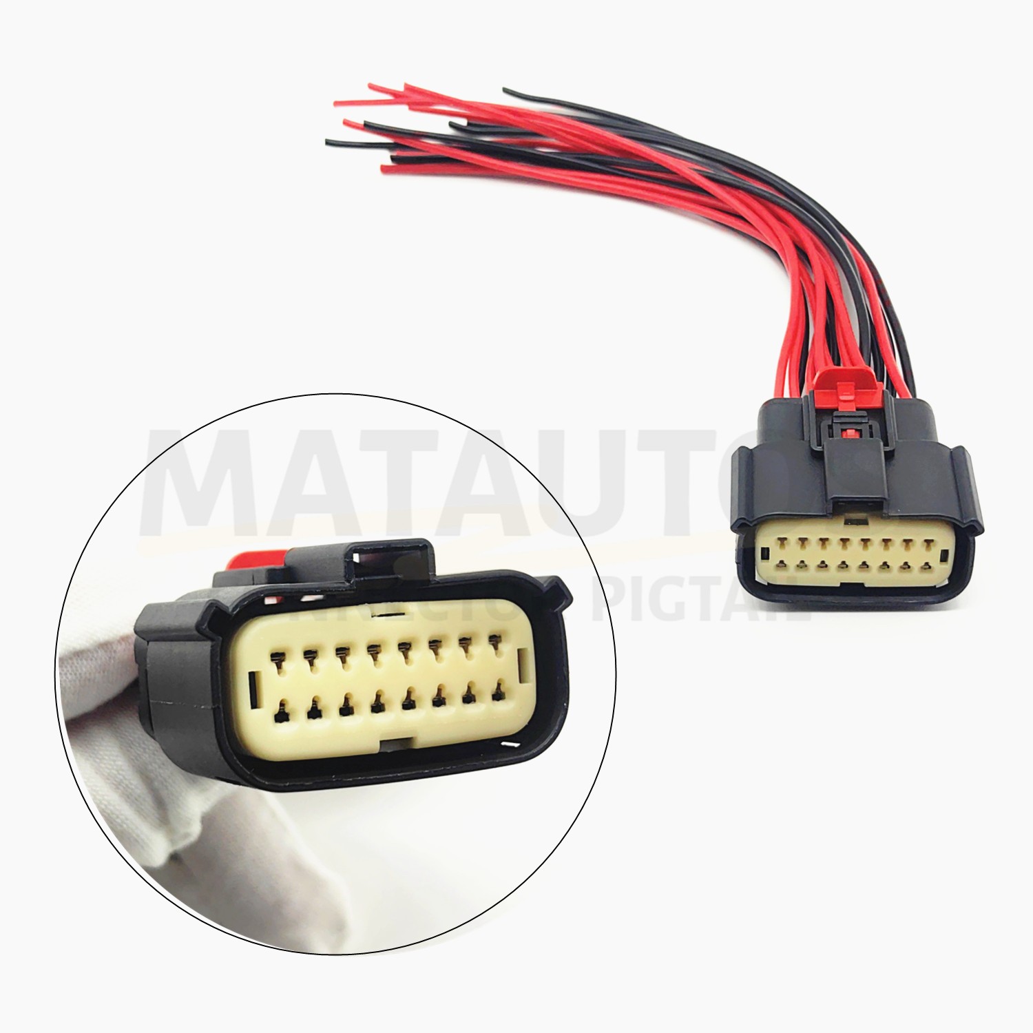 16 Wire Front Headlamp Headlight Connector Repair For Ford Expedition 2015-2023