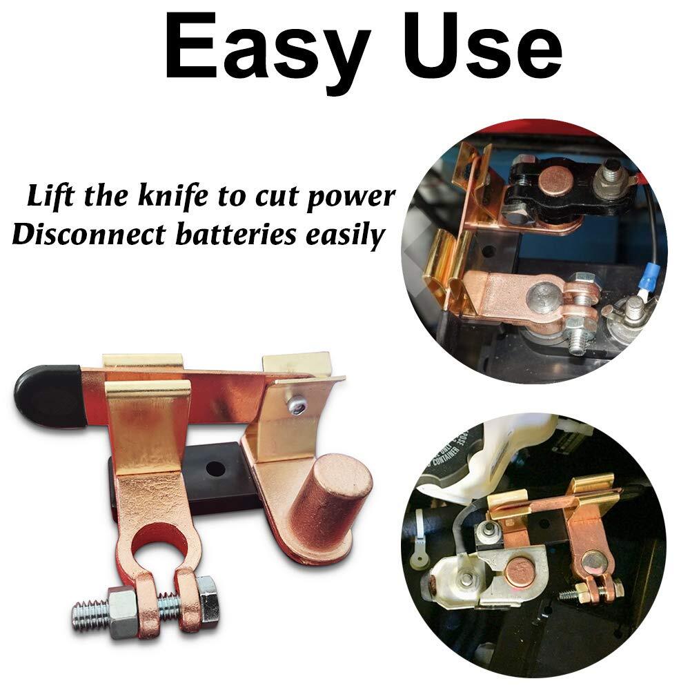 Top Post Knife Blade Master Switch 12V / 24V Battery Disconnect Switch Isolator