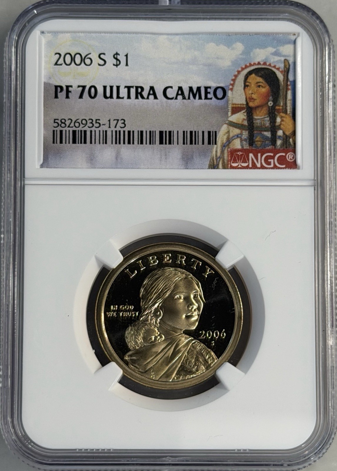 2006-S Sacagawea Dollar PF 70 Ultra Cameo NGC