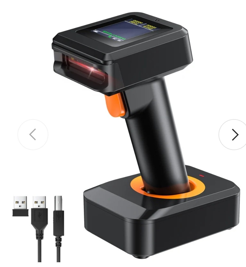 Tera Pro HW0006 Wireless Barcode Scanner 1D 2D QR w Display Screen
