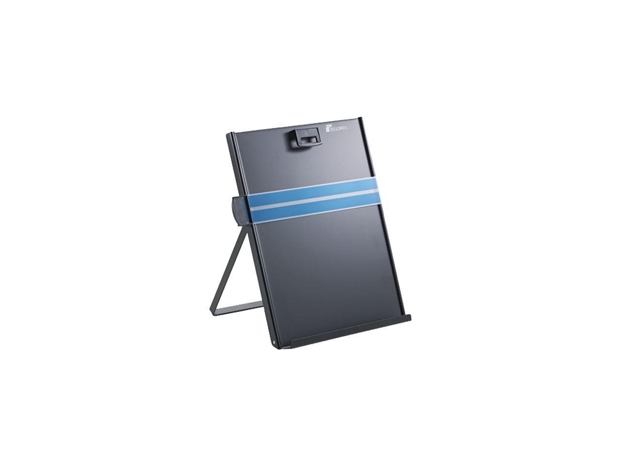 Fellowes 11053 Letter-Size Freestanding Desktop Copyholder, Stainless Steel, Bla