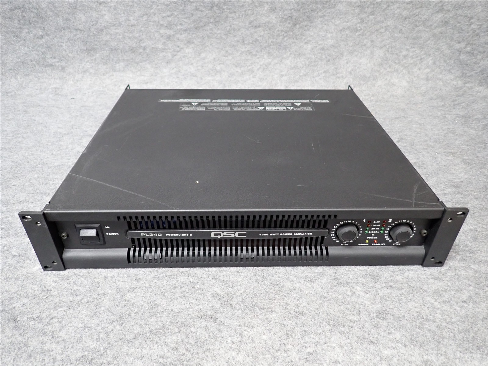 QSC PowerLight PL340 2 Channel Professional Power Amplifier 1350WPC (#40) (II5)