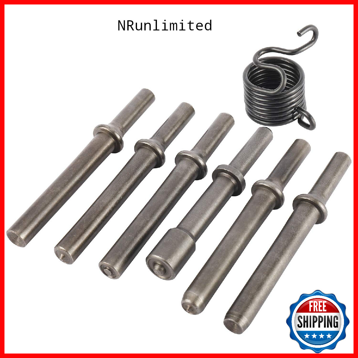 Yaeccc 7 Pcs Heavy Duty Smoothing Pneumatic Air Rivet Hammer Tools Steel Air
