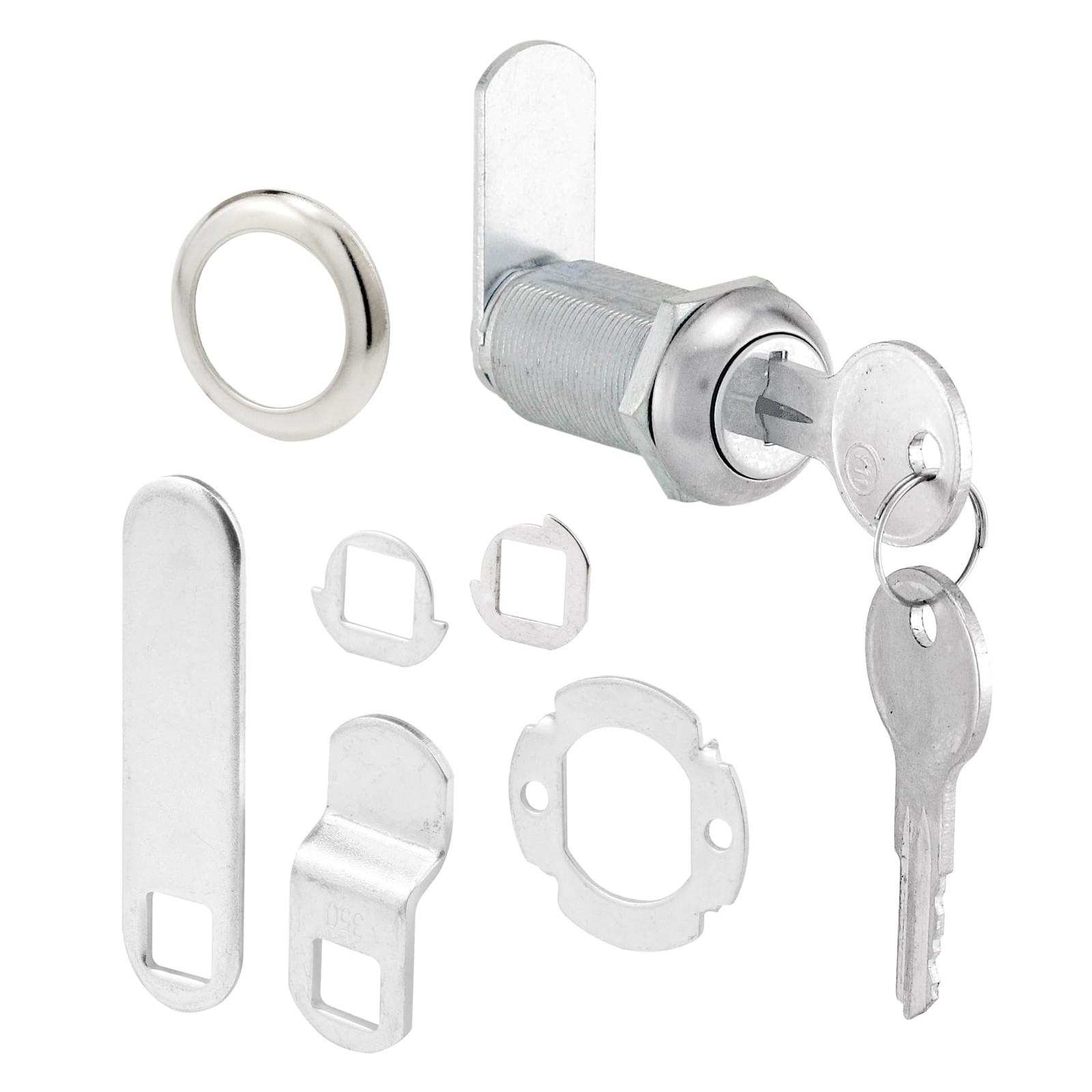 PrimeLine U 9950KA Keyed Alike Cabinet Lock 13/8 Length Fits 1 Inch Panel