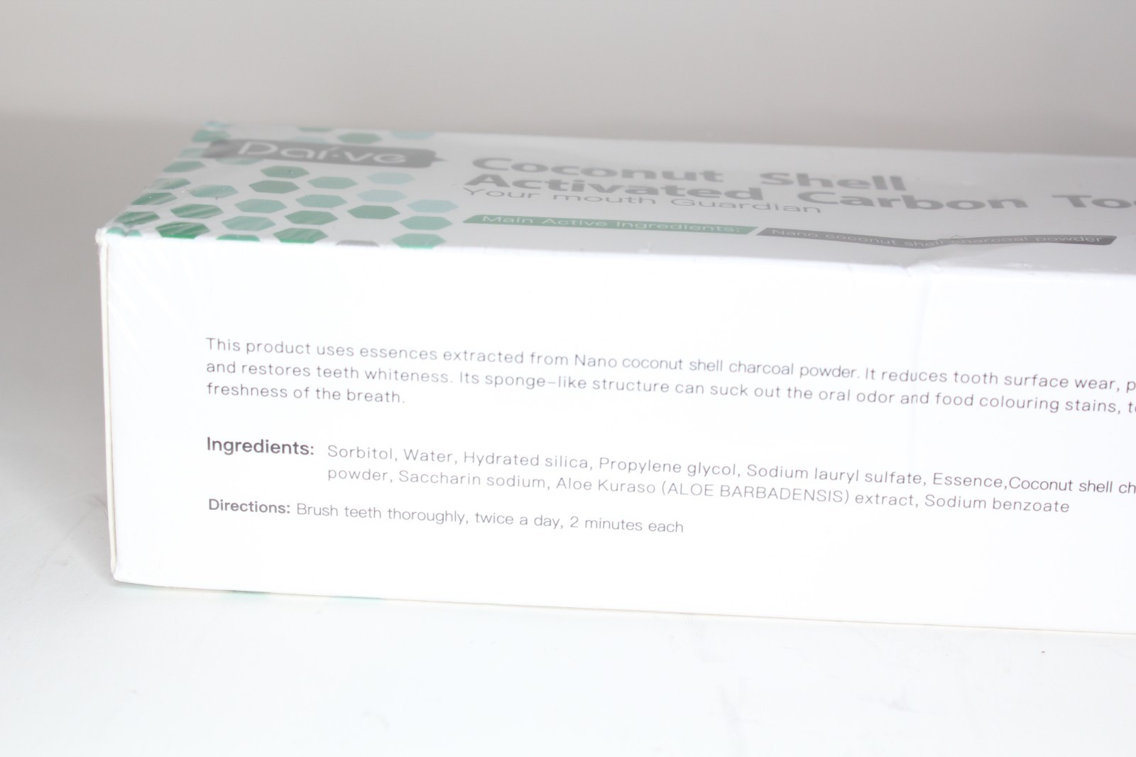 Coconut shell activated carbon toothpaste - Mint flavor