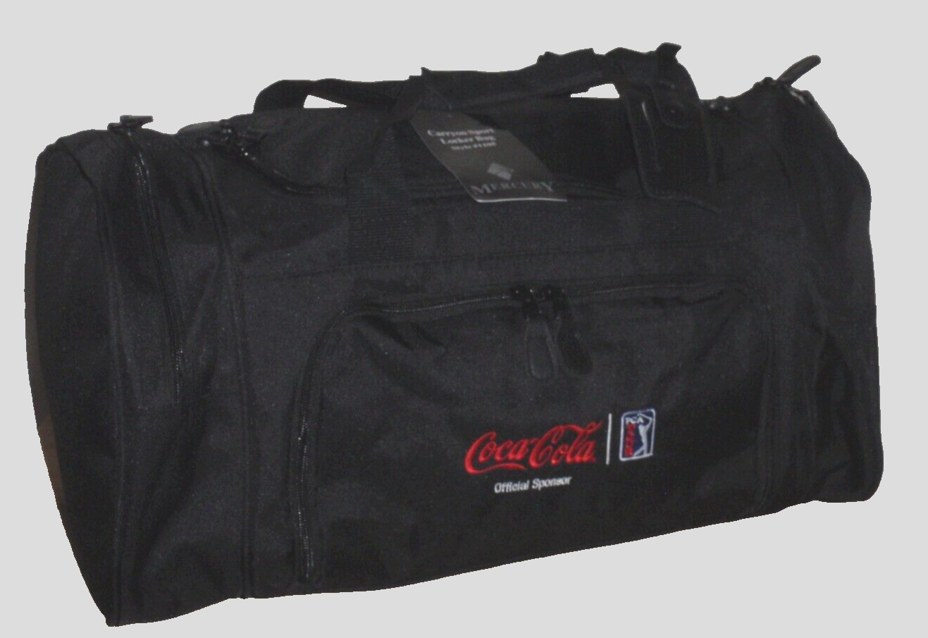 Mercury Luggage MRC1105-BK Carry-On Sport Duffel PGA Tour Coca-Cola 21x11 - NWT