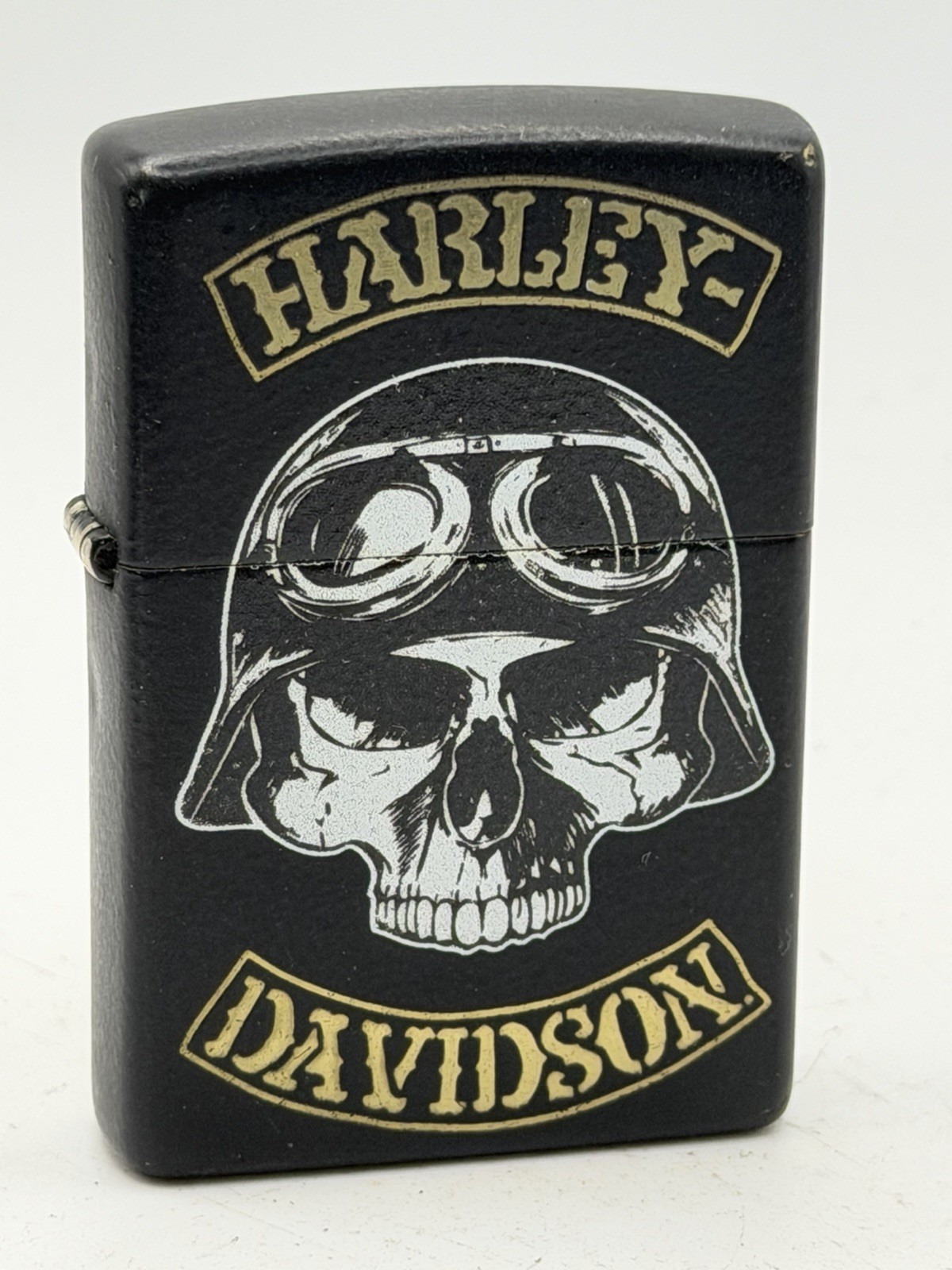 2019 Harley Davidson Helmet Skull Black Matte Zippo Lighter