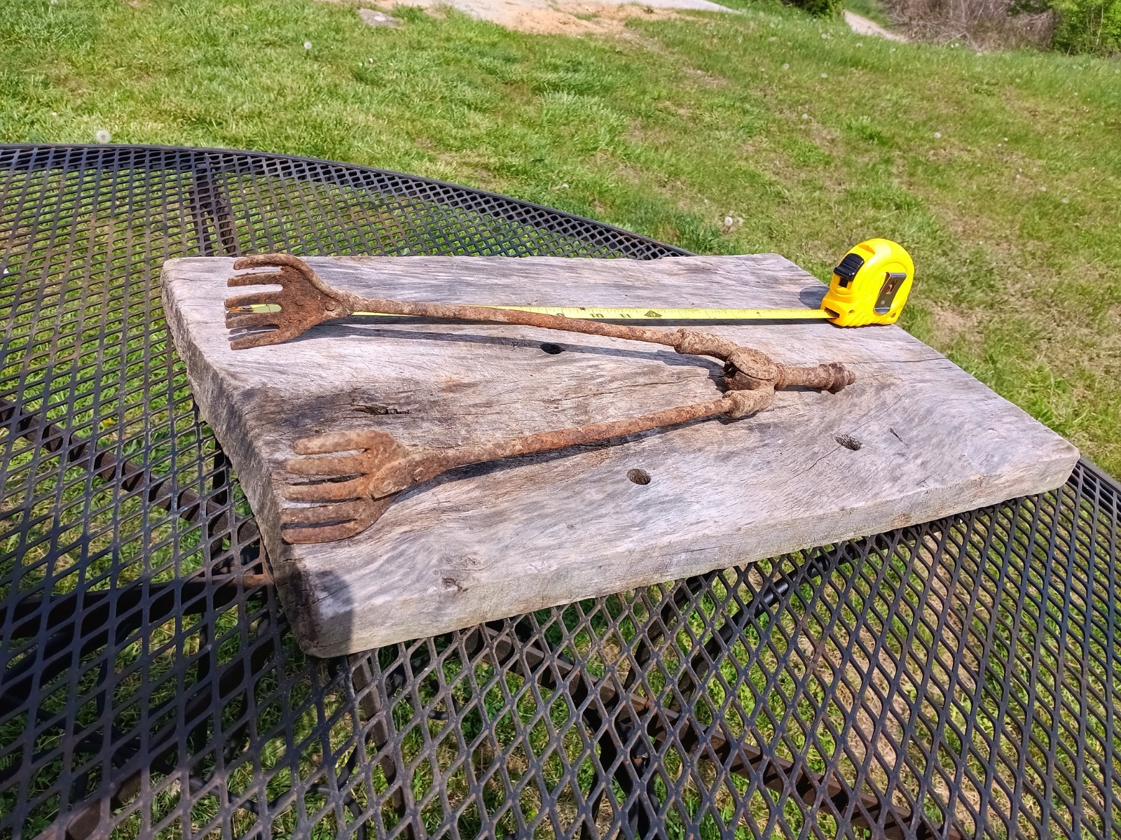 Antique Blacksmithing Coal Tongs