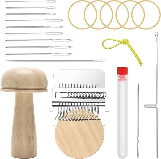 Windspeed Wooden Darning Mushroom for Sock Supplies Include 1...