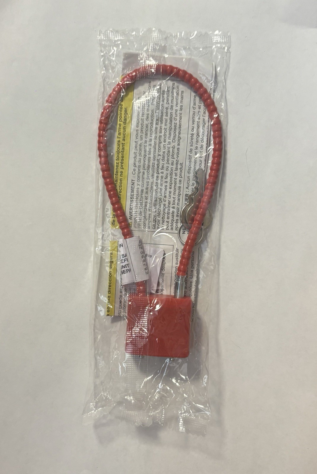 Ruger RED Cable Gun Lock With Instructions and 2 Keys NEW (R11SC3) 11”