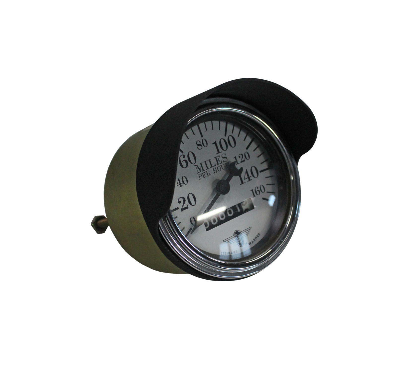 3-3/8" Black Gauge Light Shield Visor Cover Cap