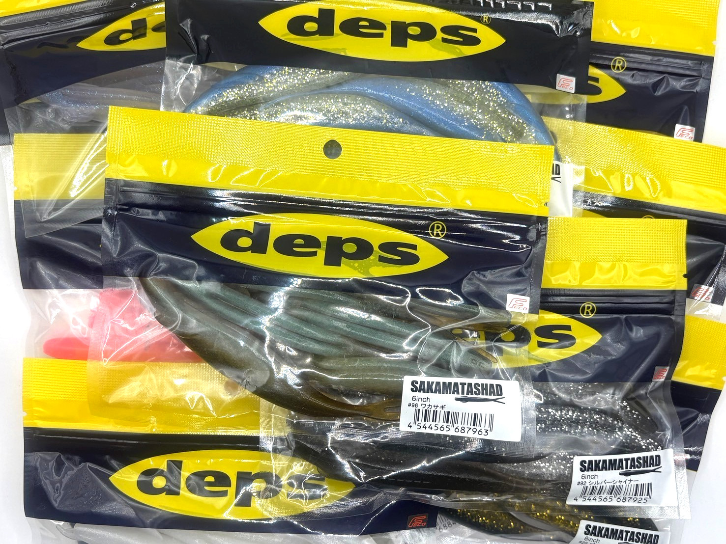 Deps Sakamata Shad 6 inch Soft Plastic Fluke Jerkbait(Choose Colors) IN STOCK