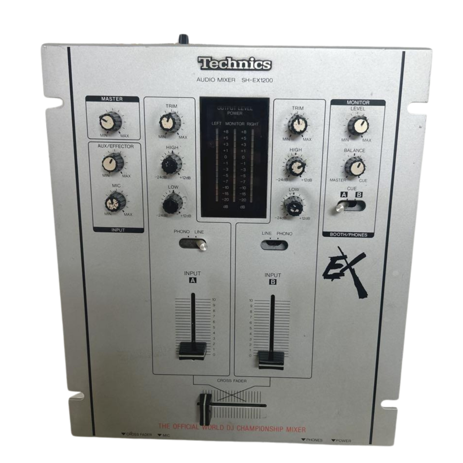 Technics SH-EX1200-S Silver 2-Channel Pro DJ Scratch Mixer Working