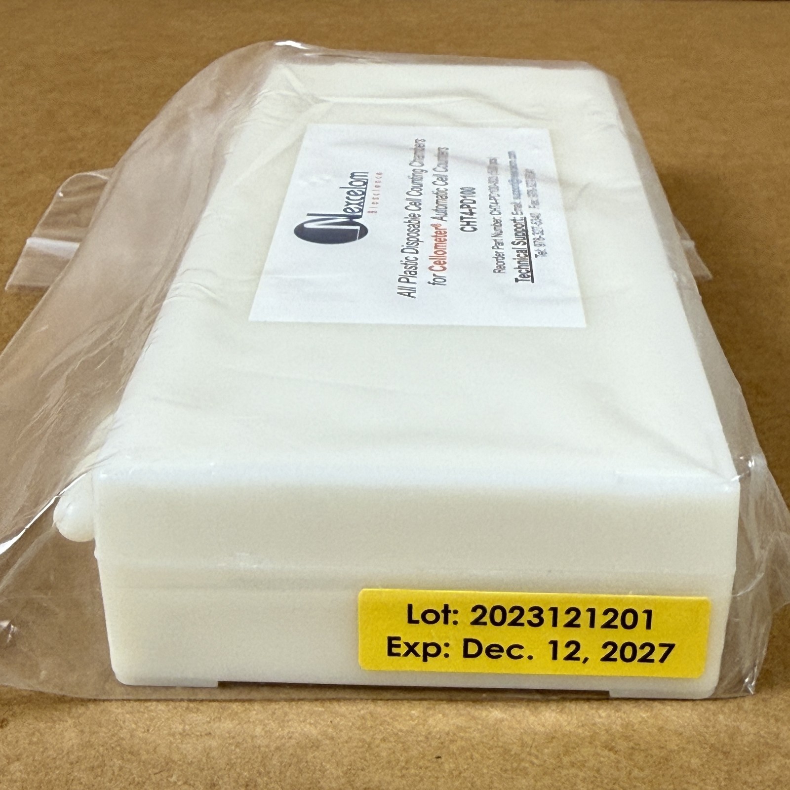 Nexcelom / Revvity CHT4-PD100 Cellometer Slides, 50 Count - Exp: Dec 12 2027