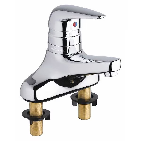 Manual Low Arc Bathroom Faucet, 4" Mount, Polished Chrome 2 Hole ZO-G2756953