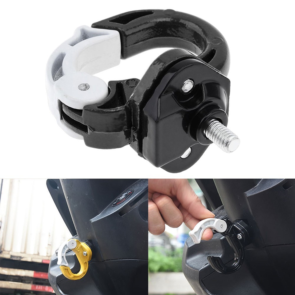 Motorcycle Luggage Solutions Stylish Aluminum Helmet Double Hook Holder
