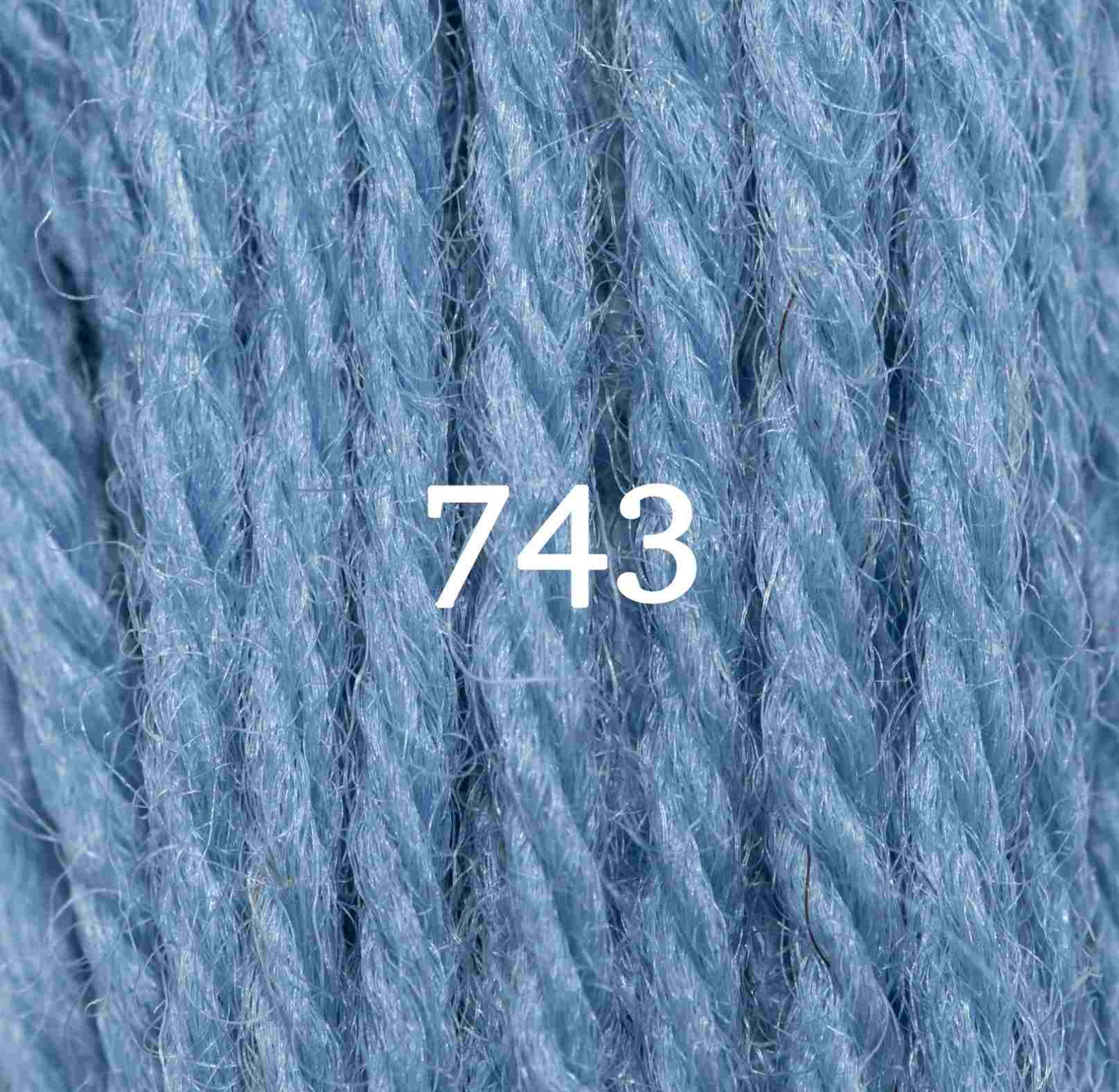 Appleton Tapestry Wool - 11 Yd Skein - Bright China Blue Color  743