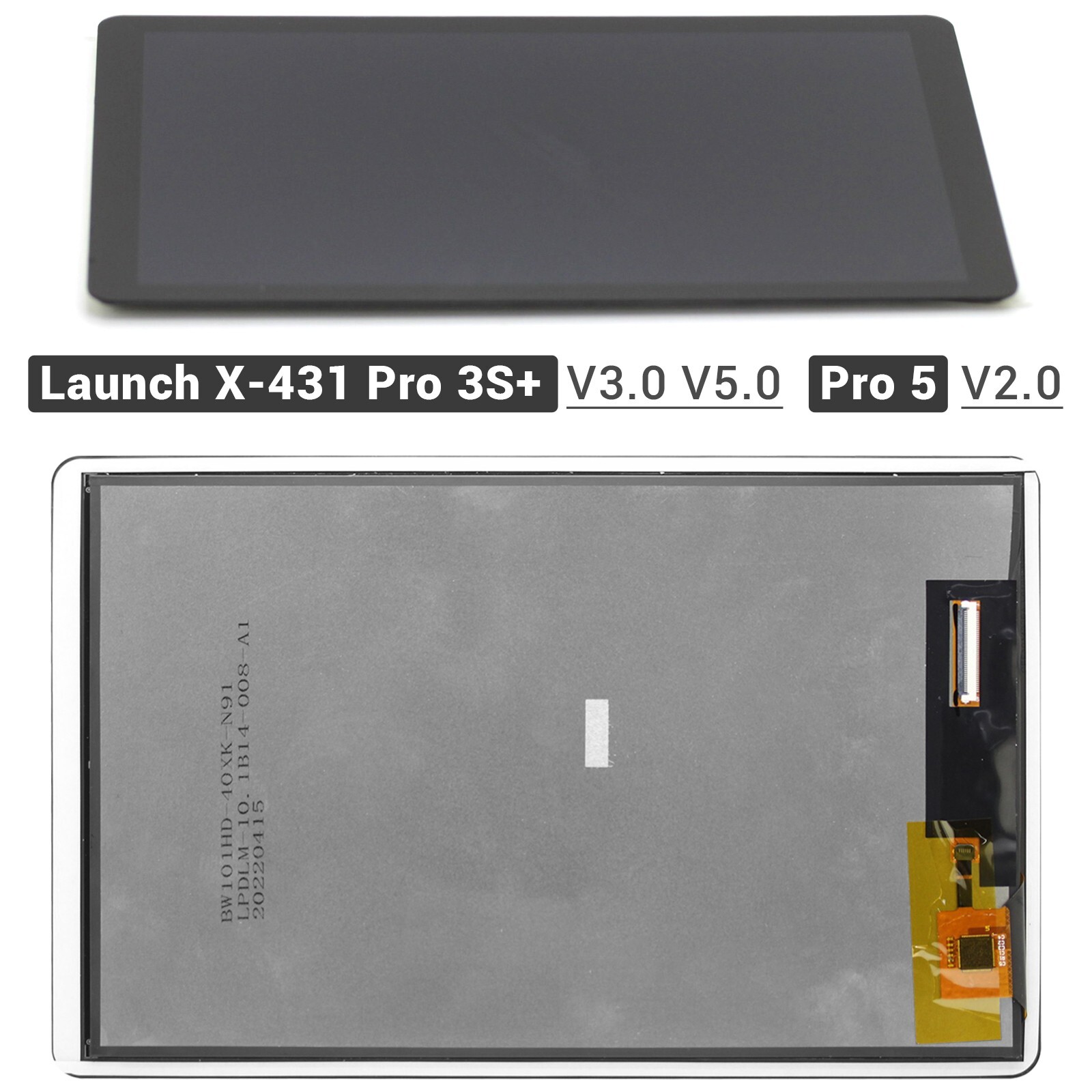 LCD Display Touch Screen 10.1in OEM For Launch X-431 Pro3S+ V3.0 V5.0/ Pro5 V2.0