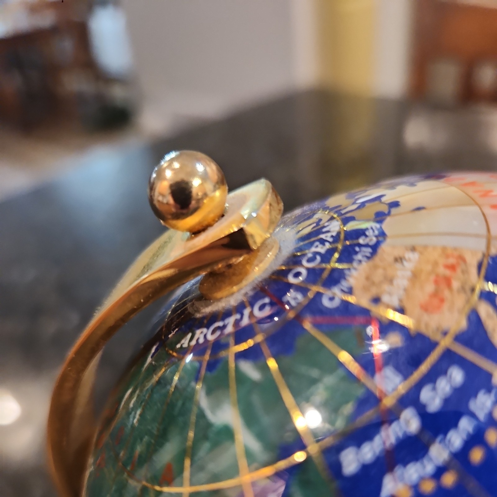 Small Lapis Gemstone Globe