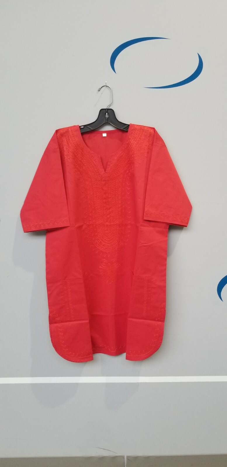 African clothing for men-Dashiki S-7X Red