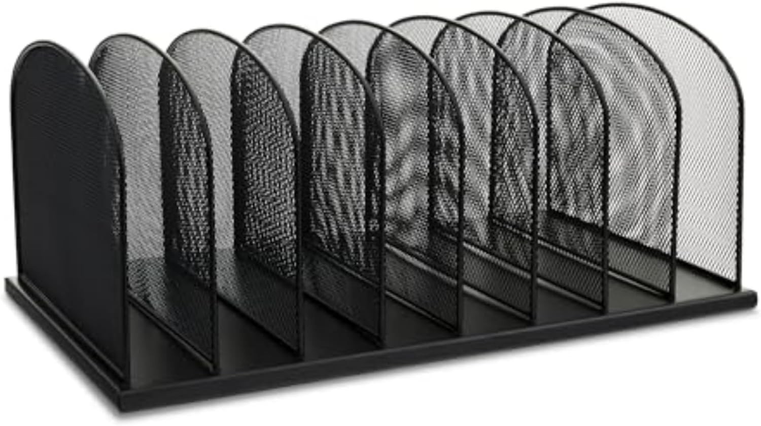 Onyx Desk Organizer 8 Side by Side Vertical Compartments Office & Classroom